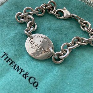 TIFFANY & CO RETURN TO TIFFANY OVAL TAG BRACELET